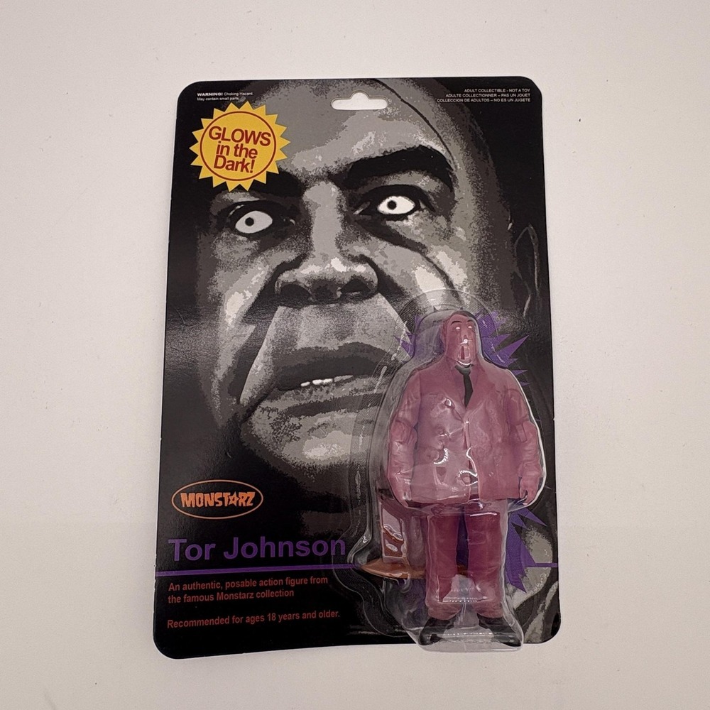 Monstarz Tor Johnson Action Figure‎ Pink Glow In The Dark Carded New Amok Time